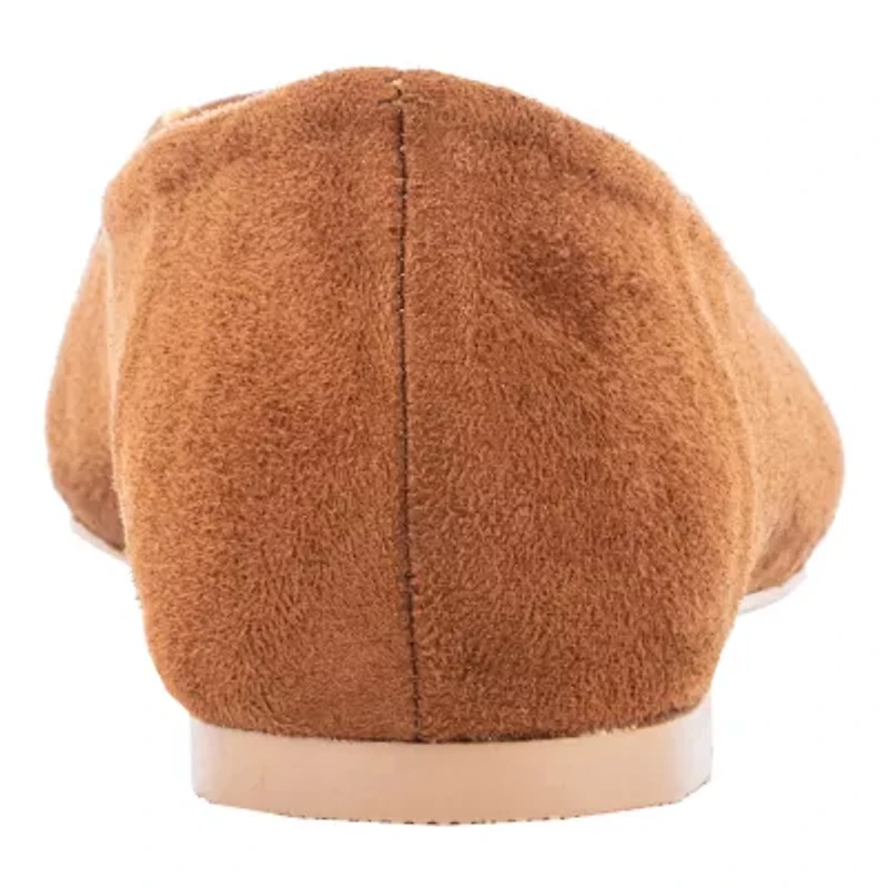 New York & Company Niara Womens Square Closed Toe Ballet Flats