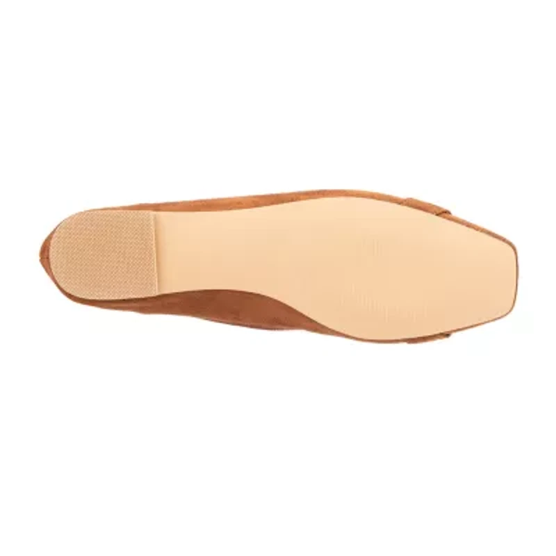 New York & Company Niara Womens Square Closed Toe Ballet Flats