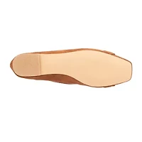New York & Company Niara Womens Square Closed Toe Ballet Flats