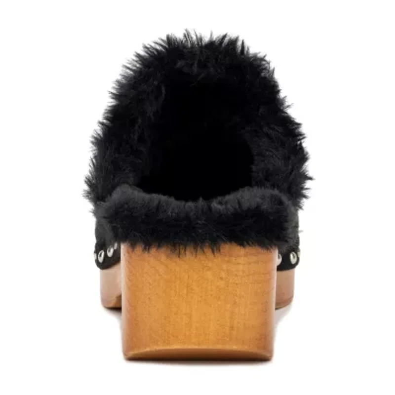 New York & Company Wynna Womens Square Closed Toe Clogs