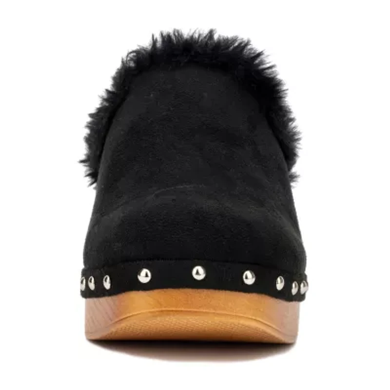 New York & Company Wynna Womens Square Closed Toe Clogs