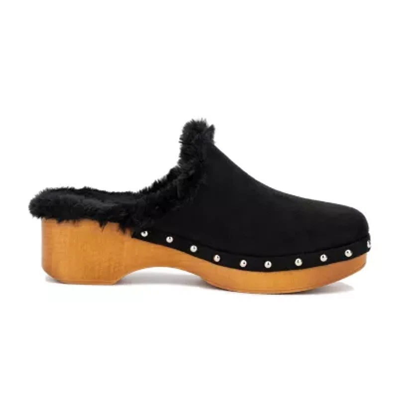 New York & Company Wynna Womens Square Closed Toe Clogs