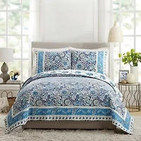 Dena Home Bisou Floral 3-pc. Reversible Quilt Set