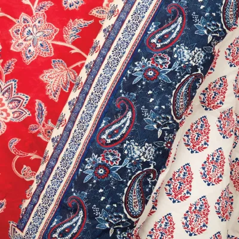 Indigo Bazaar Marbella 5-pc. Reversible Embroidered Comforter Set