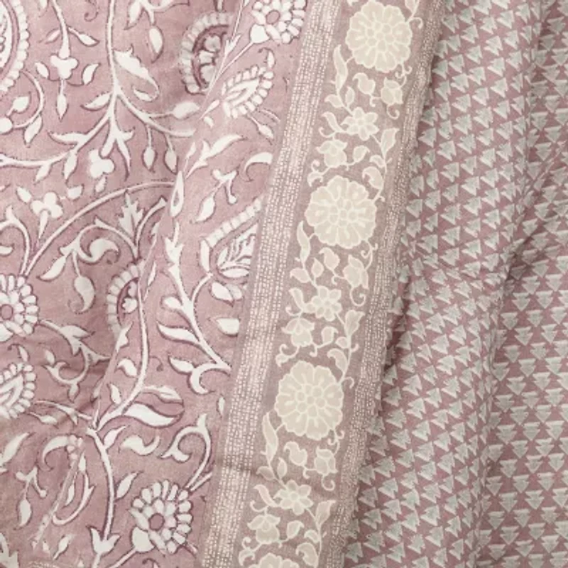 Indigo Bazaar Socorro 5-pc. Reversible Embroidered Comforter Set