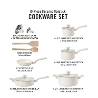Martha Stewart Ceramic Non-Stick 19-pc. Cookware Set