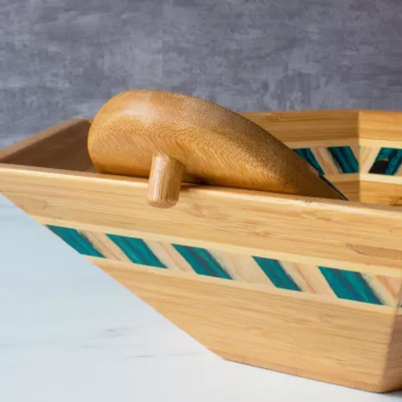 Totally Bamboo Mykonos 14" Wood Salad Bowl