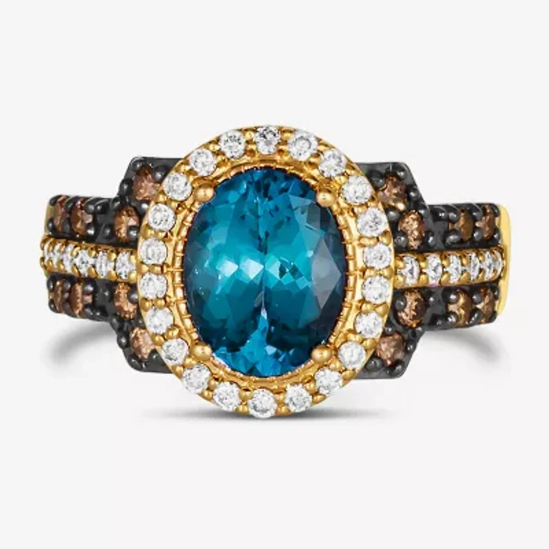 Le Vian® Ring featuring 7/8 CT. Neopolitan Opal™ 1/3 Chocolate Diamonds® 1 3/8 Nude Diamonds™ set 14K Strawberry Gold®