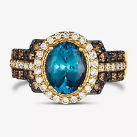 Le Vian® Ring featuring 7/8 CT. Neopolitan Opal™ 1/3 Chocolate Diamonds® 1 3/8 Nude Diamonds™ set 14K Strawberry Gold®