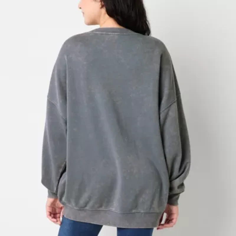 Poison Womens Crew Neck Long Sleeve Juniors Sweatshirt