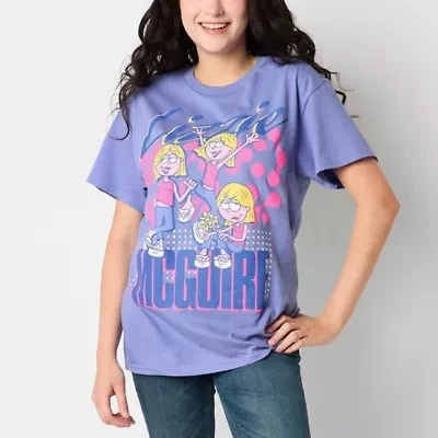 Lizzie Mcguire Oversized Tee Womens Crew Neck Short Sleeve Juniors Graphic T-Shirt
