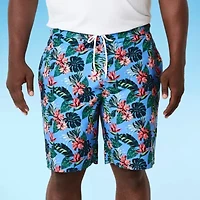 St. John's Bay E-Board Mens Floral Big and Tall Swim Shorts