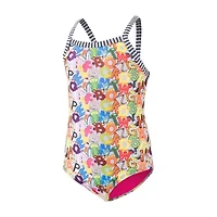 Dolfin Toddler & Little Girls Easy-on + Easy-off One Piece Swimsuit