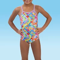 Dolfin Toddler & Little Girls Easy-on + Easy-off Floral One Piece Swimsuit