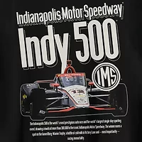 Big and Tall Mens Crew Neck Short Sleeve Regular Fit Indy Graphic T-Shirt