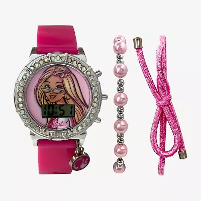 Barbie Girls Pink 3-pc. Watch Boxed Set Bdt40068jc
