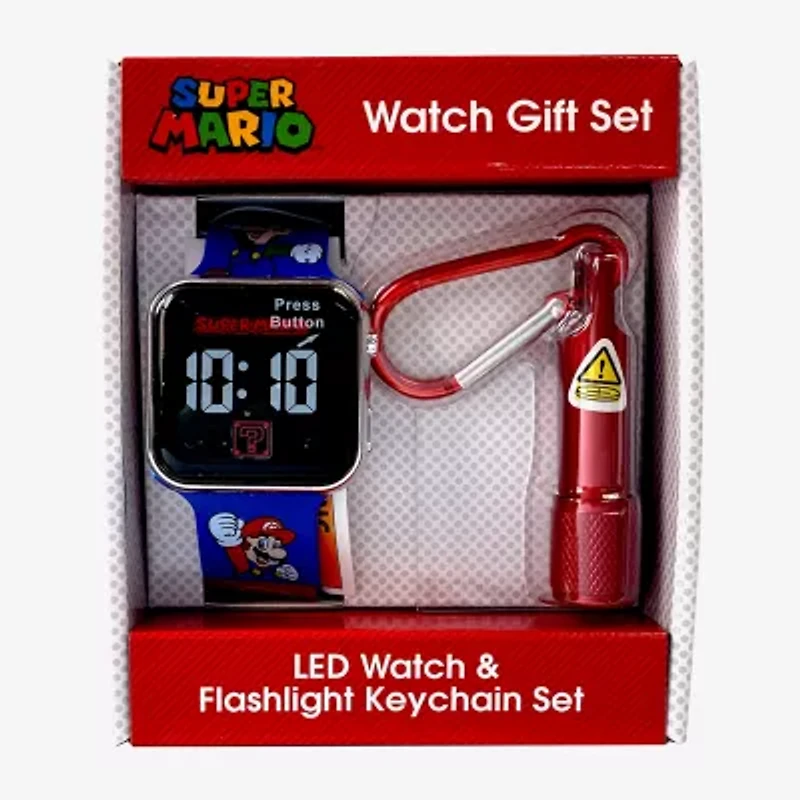 Nintendo Super Mario Boys Multicolor 2-pc. Watch Boxed Set Gsm40109jc