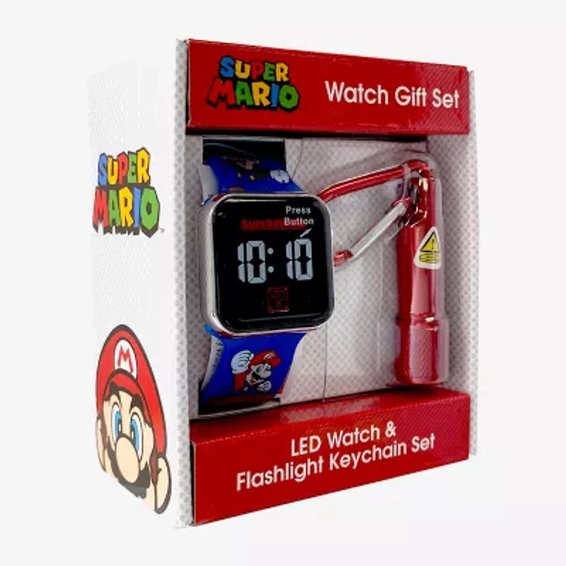 Nintendo Super Mario Boys Multicolor 2-pc. Watch Boxed Set Gsm40109jc