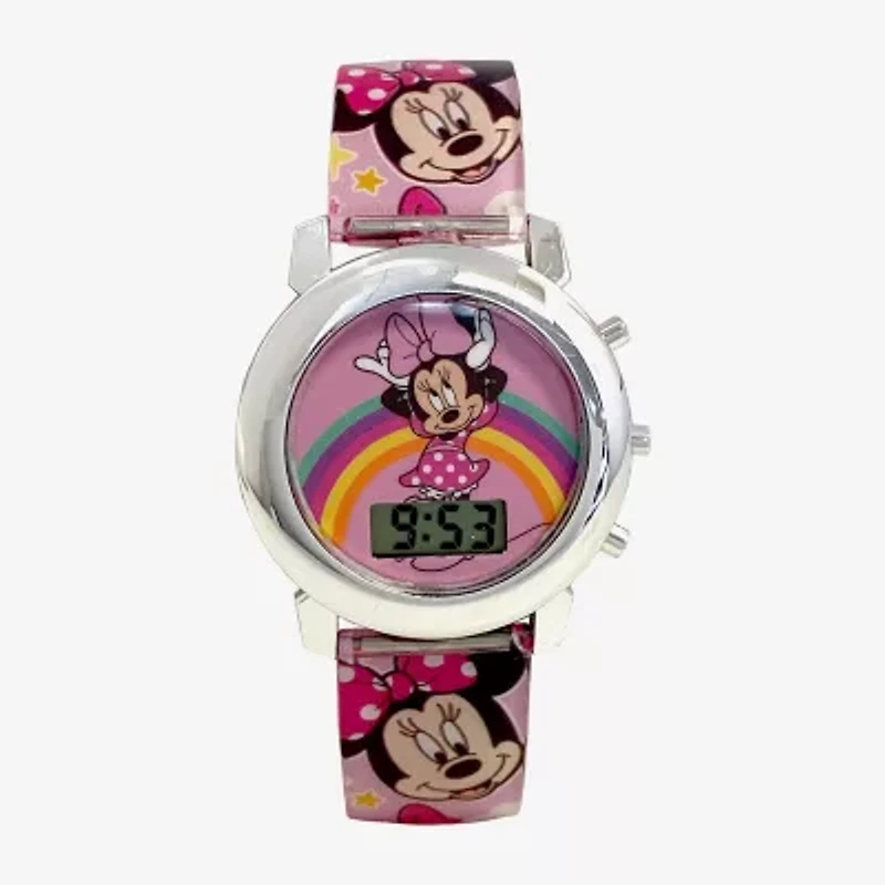 Disney Minnie Mouse Girls Multicolor 4-pc. Watch Boxed Set Mn40148jc