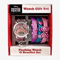 Disney Minnie Mouse Girls Multicolor 4-pc. Watch Boxed Set Mn40148jc