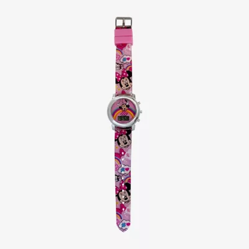Disney Minnie Mouse Girls Multicolor 4-pc. Watch Boxed Set Mn40148jc