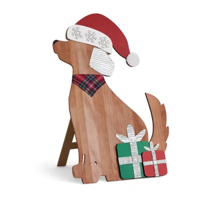 North Pole Trading Co. Dog Christmas Porch Sign