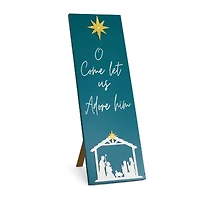 North Pole Trading Co. Nativity Christmas Porch Sign