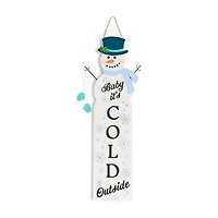 North Pole Trading Co. Snowman Christmas Porch Sign
