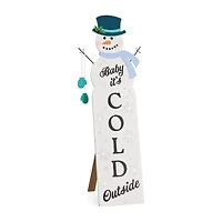 North Pole Trading Co. Snowman Christmas Porch Sign