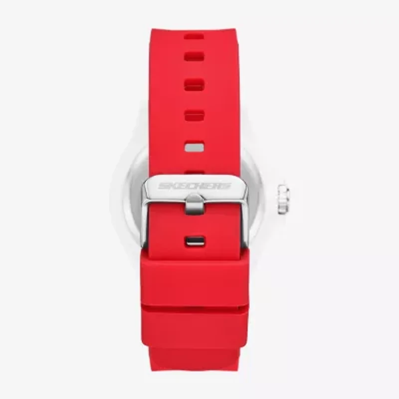 Skechers World Cup Rosencrans Mens Red Strap Watch Sr6359