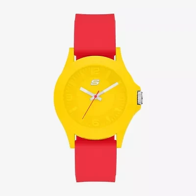 Skechers World Cup Rosencrans Mens Red Strap Watch Sr6370