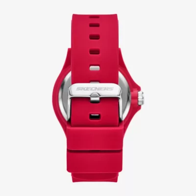 Skechers World Cup Rosencrans Mens Red Strap Watch Sr6371