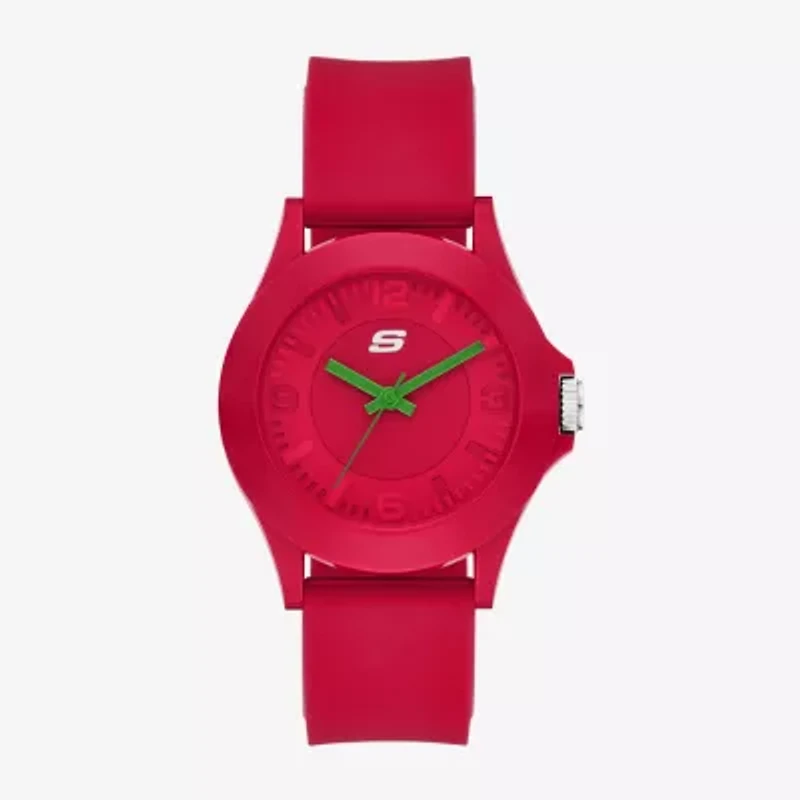 Skechers World Cup Rosencrans Mens Red Strap Watch Sr6371