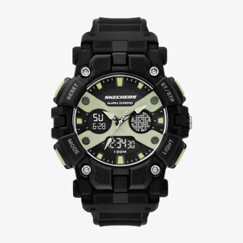 Skechers Mens Black Strap Watch Sr1190