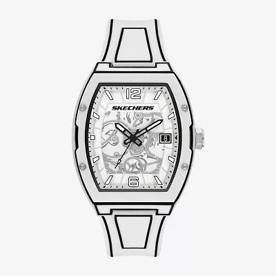 Skechers Mens White Strap Watch Sr5248