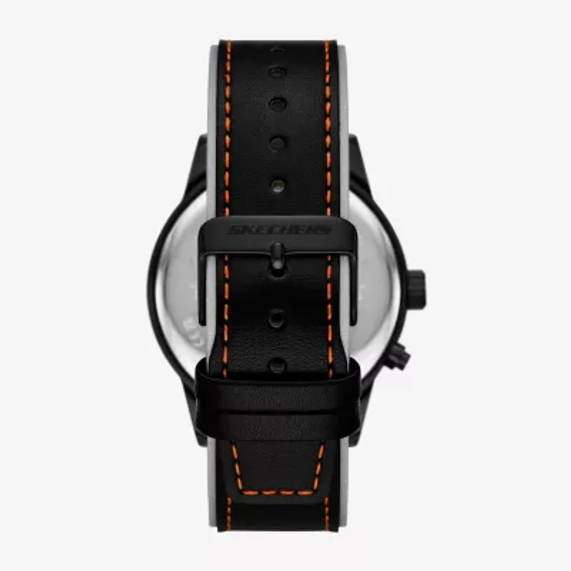 Skechers Mens Black 2-pc. Watch Boxed Set Sr8505
