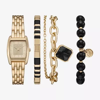 Skechers Womens Gold Tone 4-pc. Watch Boxed Set Sr9134