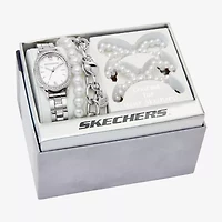 Skechers Womens Silver Tone 5-pc. Watch Boxed Set Sr9135