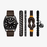Skechers Mens Brown 5-pc. Watch Boxed Set Sr9140