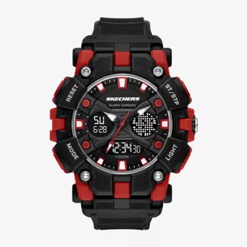 Skechers Mens Black Strap Watch Sr1188