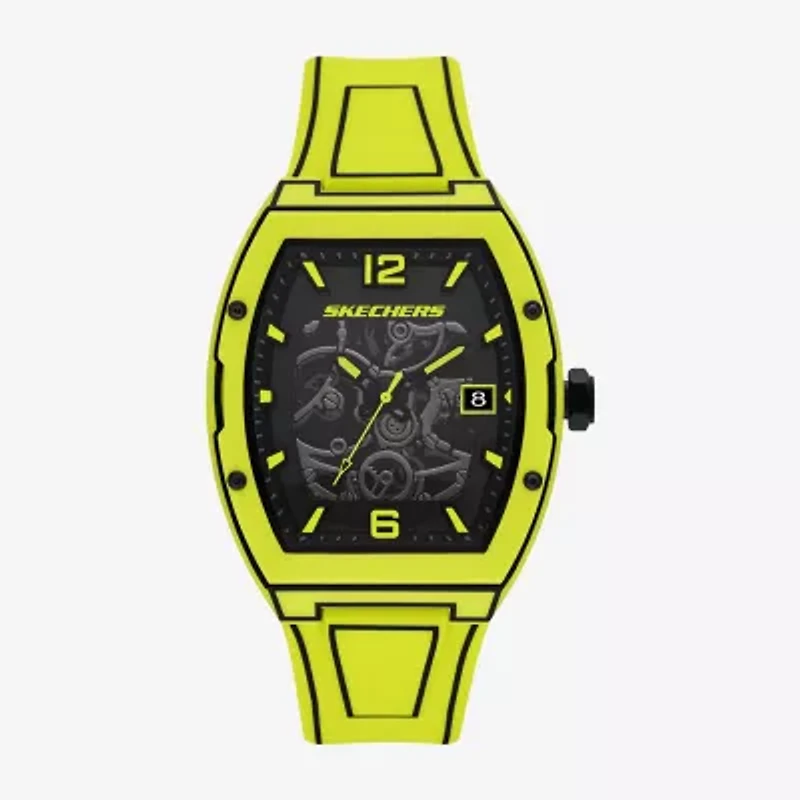 Skechers Mens Yellow Strap Watch Sr5251