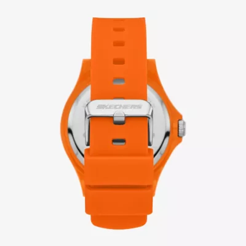 Skechers Mens Orange Strap Watch Sr5257