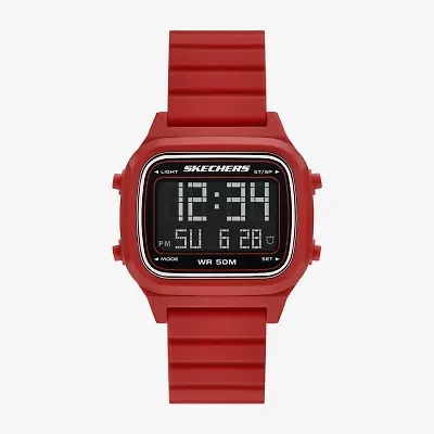 Skechers Mens Red Strap Watch Sr5261
