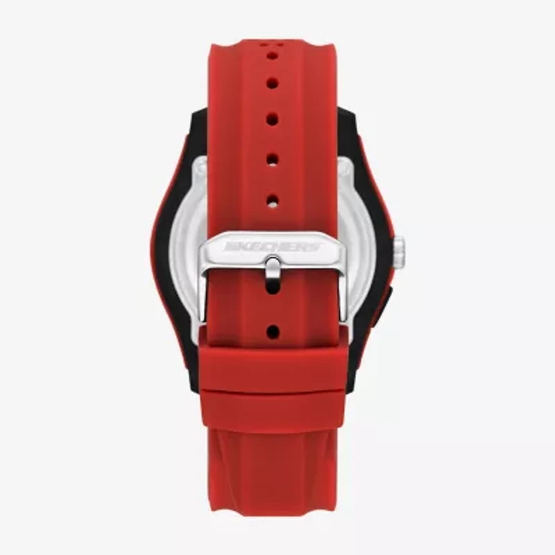Skechers Mens Red Strap Watch Sr5269