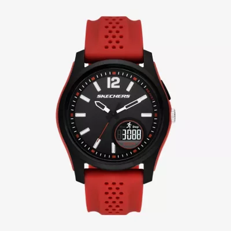 Skechers Mens Red Strap Watch Sr5269