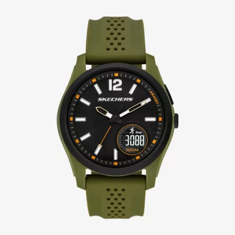 Skechers Mens Green Strap Watch Sr5270