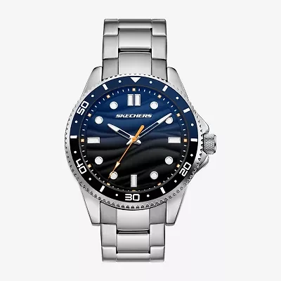 Skechers Mens Silver Tone Bracelet Watch Sr5271