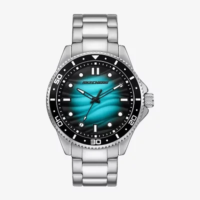 Skechers Mens Silver Tone Bracelet Watch Sr5272