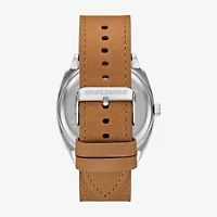 Skechers Mens Brown Leather Strap Watch Sr5274