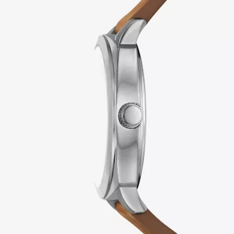 Skechers Mens Brown Leather Strap Watch Sr5274